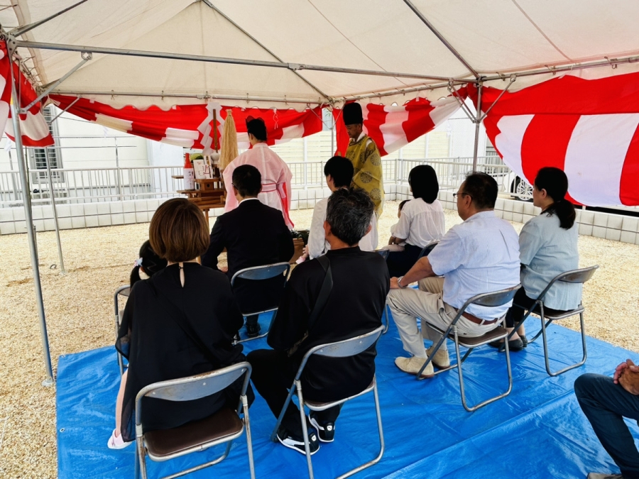 東近江市聖徳町にて9月1日に地鎮祭を執り行いました。-スタッフブログ